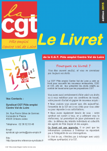 page d'accueil du livret éd 2015 CVL