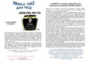 Le rat quitte le navire; Le NPDE